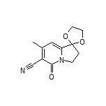 7’-Methyl-5’-oxo-3’,5’-dihydro-2’H-spiro[[1,3]dioxolane-2,1’-indolizine]-6’-carbonitrile