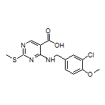 4-[(3-Chloro-4-methoxybenzyl)amino]-2-(methylthio)pyrimidine-5-carboxylic Acid