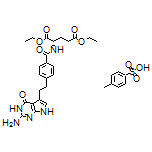 Diethyl (S)-2-[4-[2-(2-Amino-4-oxo-4,7-dihydro-3H-pyrrolo[2,3-d]pyrimidin-5-yl)ethyl]benzamido]pentanedioate Tosylate
