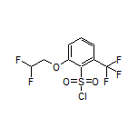 2-(2,2-Difluoroethoxy)-6-(trifluoromethyl)benzene-1-sulfonyl Chloride