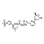 N-[(S)-1-[[4-[6-[(2R,6S)-2,6-Dimethylmorpholino]-2-pyridyl]-2-thiazolyl]amino]-3-methoxy-1-oxo-2-propyl]-1-(methylsulfonyl)-1H-pyrrole-3-carboxamide