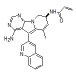 (S)-N-[4-Amino-6-methyl-5-(3-quinolyl)-8,9-dihydropyrimido[5,4-b]indolizin-8-yl]acrylamide