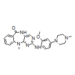 2-[[2-Methoxy-4-(4-methyl-1-piperazinyl)phenyl]amino]-11-methyl-5H-benzo[e]pyrimido[5,4-b][1,4]diazepin-6(11H)-one