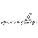 1-(Boc-amino)-N-[(S)-1-[[(S)-1-[[4-(hydroxymethyl)phenyl]amino]-1-oxo-5-ureido-2-pentyl]amino]-3-methyl-1-oxo-2-butyl]-3,6,9,12-tetraoxapentadecan-15-amide