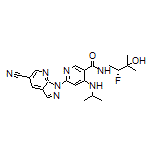 (R)-6-(5-Cyano-1H-pyrazolo[3,4-b]pyridin-1-yl)-N-(2-fluoro-3-hydroxy-3-methylbutyl)-4-(isopropylamino)nicotinamide
