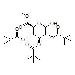 (3R,4S,5S,6S)-2-Hydroxy-6-(methoxycarbonyl)tetrahydro-2H-pyran-3,4,5-triyl Tris(2,2-dimethylpropanoate)