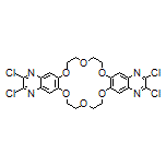 2,3,15,16-Tetrachloro-7,8,10,11,20,21,23,24-octahydro-[1,4,7,10,13,16]hexaoxacyclooctadecino[2,3-g:11,12-g’]diquinoxaline