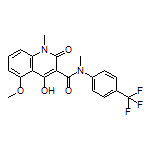 4-Hydroxy-5-methoxy-N,1-dimethyl-2-oxo-N-[4-(trifluoromethyl)phenyl]-1,2-dihydroquinoline-3-carboxamide