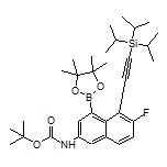 3-(Boc-amino)-7-fluoro-8-[(triisopropylsilyl)ethynyl]naphthalene-1-boronic Acid Pinacol Ester