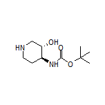 (3S,4S)-4-(Boc-amino)piperidin-3-ol