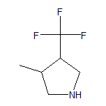trans-3-methyl-4-(trifluoromethyl)pyrrolidine;hydrochloride