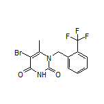 5-Bromo-6-methyl-1-[2-(trifluoromethyl)benzyl]pyrimidine-2,4(1H,3H)-dione