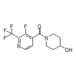 [3-Fluoro-2-(trifluoromethyl)pyridin-4-yl](4-hydroxypiperidin-1-yl)methanone