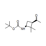 1-[(1R,3S)-3-(Boc-amino)-2,2-dimethylcyclobutyl]ethanone