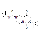 1-(1,4-Bis-Boc-2-piperazinyl)ethanone