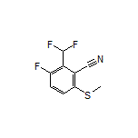 2-(Difluoromethyl)-3-fluoro-6-(methylthio)benzonitrile