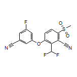 3-(3-Cyano-5-fluorophenoxy)-2-(difluoromethyl)-6-(methylsulfonyl)benzonitrile
