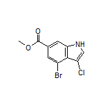 Methyl 4-Bromo-3-chloro-1H-indole-6-carboxylate