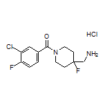 [4-(Aminomethyl)-4-fluoropiperidin-1-yl](3-chloro-4-fluorophenyl)methanone Hydrochloride