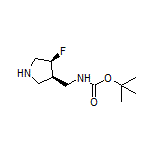 N-Boc-1-[(3R,4S)-4-fluoro-3-pyrrolidinyl]methanamine
