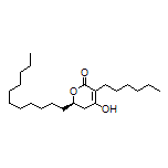 (R)-3-Hexyl-4-hydroxy-6-undecyl-5,6-dihydro-2H-pyran-2-one