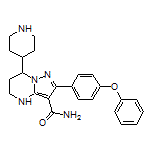 2-(4-Phenoxyphenyl)-7-(piperidin-4-yl)-4,5,6,7-tetrahydropyrazolo[1,5-a]pyrimidine-3-carboxamide