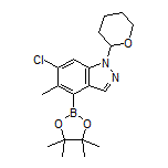 6-Chloro-5-methyl-1-(tetrahydro-2H-pyran-2-yl)indazole-4-boronic Acid Pinacol Ester