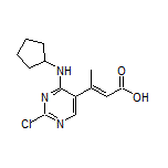 (E)-3-[2-Chloro-4-(cyclopentylamino)-5-pyrimidinyl]-2-butenoic Acid
