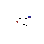 (3R,4S)-4-Fluoro-1-methylpyrrolidin-3-ol