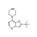 6-(tert-Butyl)-4-(piperazin-1-yl)thieno[3,2-d]pyrimidine