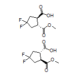 trans-4,4-Difluoro-2-(methoxycarbonyl)cyclopentanecarboxylic Acid