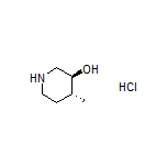 (3S,4R)-4-Methylpiperidin-3-ol Hydrochloride