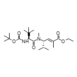 Ethyl (S,E)-4-[(S)-2-(Boc-amino)-N,3,3-trimethylbutanamido]-2,5-dimethyl-2-hexenoate