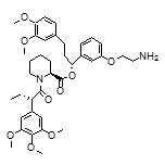(1R)-1-[3-(2-Aminoethoxy)phenyl]-3-(3,4-dimethoxyphenyl)propyl (2S)-1-[(2S)-2-(3,4,5-Trimethoxyphenyl)butanoyl]piperidine-2-carboxylate