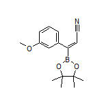 (Z)-2-Cyano-1-(3-methoxyphenyl)vinylboronic Acid Pinacol Ester