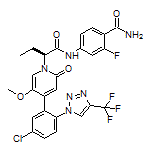 (S)-4-[2-[4-[5-氯-2-[4-(三氟甲基)-1H-1,2,3-三唑-1-基]苯基]-5-甲氧基-2-氧代吡啶-1(2H)-基]丁酰氨基]-2-氟苯甲酰胺