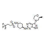 3,3,3-Trifluoro-N-[trans-4-[[3-[(S)-2-methylmorpholino]-1H-pyrazolo[3,4-d]pyrimidin-6-yl]amino]cyclohexyl]propane-1-sulfonamide