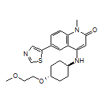 4-[[trans-4-(2-Methoxyethoxy)cyclohexyl]amino]-1-methyl-6-(5-thiazolyl)quinolin-2(1H)-one