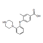 3-Methyl-4-[[2-(1-piperazinyl)phenyl]thio]benzoic Acid