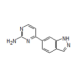 4-(6-Indazolyl)pyrimidin-2-amine