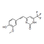 4-(4-Hydroxy-3-methoxystyryl)-6-(trifluoromethyl)pyrimidin-2(1H)-one