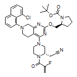 2-[(S)-4-[2-[[(S)-1-Boc-2-pyrrolidinyl]methoxy]-7-(8-chloro-1-naphthyl)-5,6,7,8-tetrahydropyrido[3,4-d]pyrimidin-4-yl]-1-(2-fluoroacryloyl)-2-piperazinyl]acetonitrile