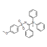 (E)-4-Methoxy-N-[(methyldiphenylsilyl)(phenyl)methylene]benzenesulfonamide