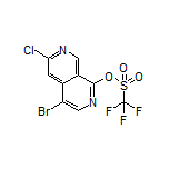 4-Bromo-6-chloro-2,7-naphthyridin-1-yl Trifluoromethanesulfonate