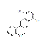 4-Bromo-1-chloro-6-(2-methoxyphenyl)isoquinoline