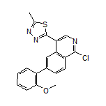 2-[1-Chloro-6-(2-methoxyphenyl)-4-isoquinolyl]-5-methyl-1,3,4-thiadiazole