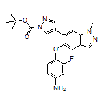 4-[[6-(1-Boc-4-pyrazolyl)-1-methyl-5-indazolyl]oxy]-3-fluoroaniline