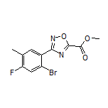 Methyl 3-(2-Bromo-4-fluoro-5-methylphenyl)-1,2,4-oxadiazole-5-carboxylate