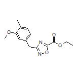 Ethyl 3-(3-Methoxy-4-methylbenzyl)-1,2,4-oxadiazole-5-carboxylate
