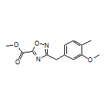 Methyl 3-(3-Methoxy-4-methylbenzyl)-1,2,4-oxadiazole-5-carboxylate